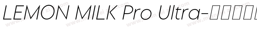LEMON MILK Pro Ultra字体转换